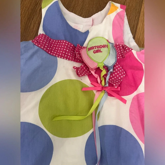 Bonnie Jean Girls Multi-Colored Polka Dot Sundress Birthday 2T - Picture 3 of 5